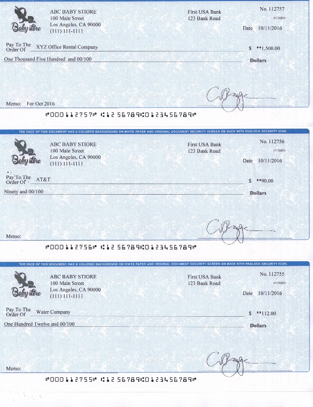 How To Print Your Own Check In House