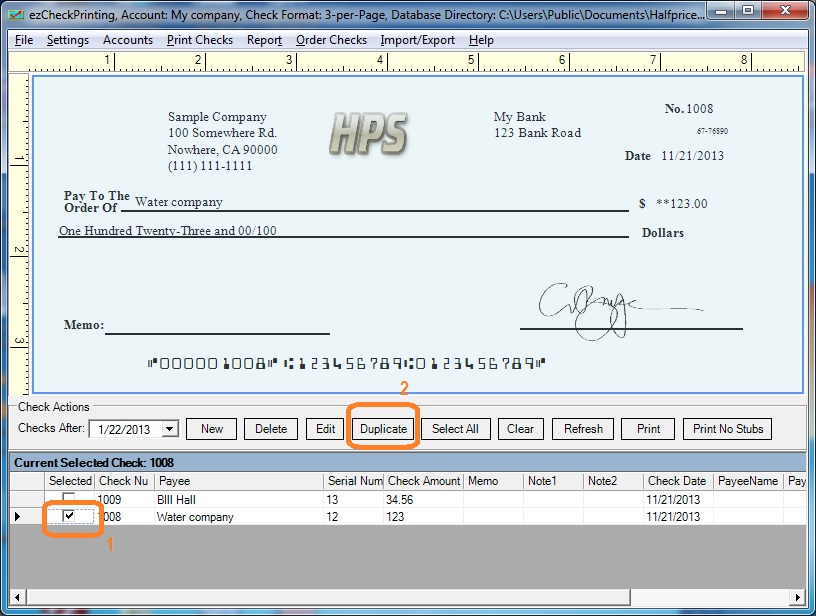 How To Print Recurring Checks