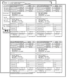 W2 forms printing
