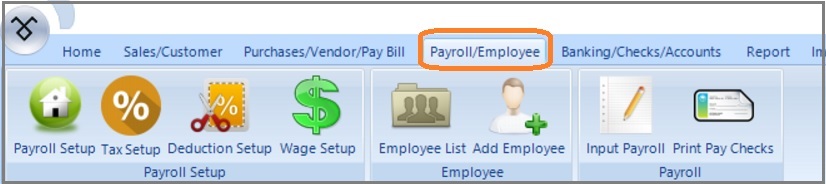 payroll menu