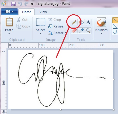 create signature from pdf
