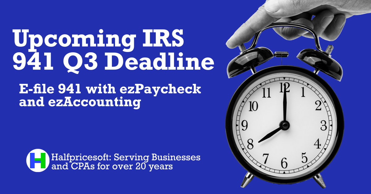 Upcoming 941 deadline