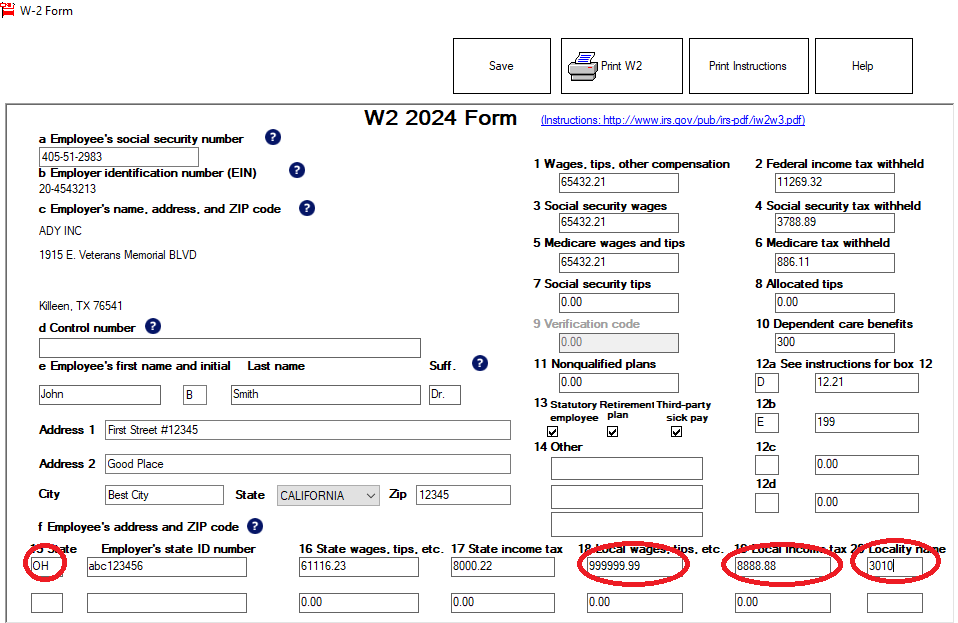 OH school district tax reporting