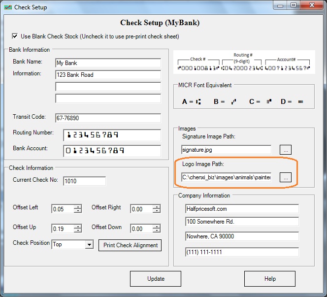easy check writing software