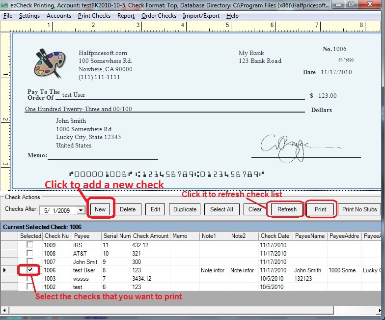 quickbooks check format customize the layout