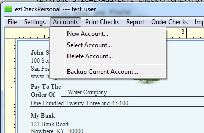 ezpaycheck software how can i print 3 check one page