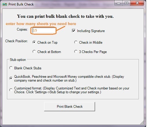 print quickbooks compatible blank checks