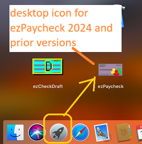 ezPaycheck Mac old version desktop icon