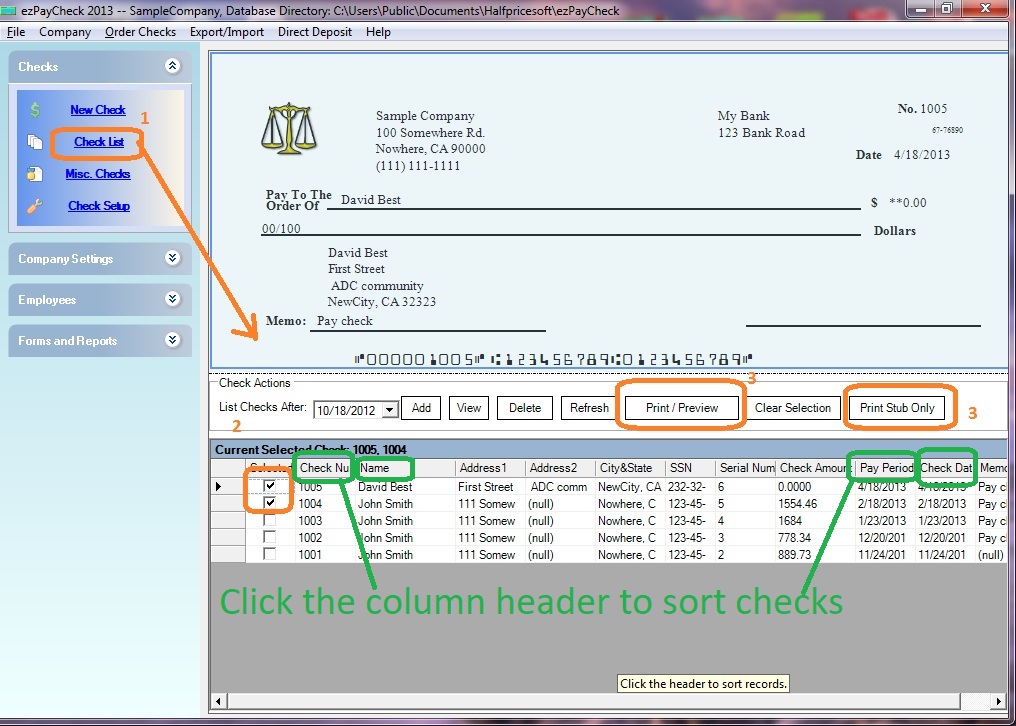 How To Print A Paycheck On Blank Check Stock