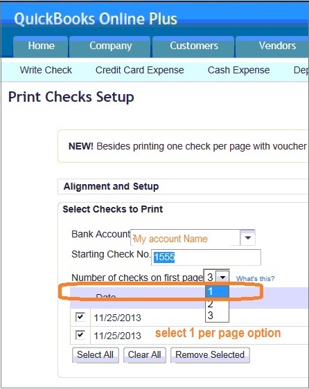 quickbooks check printing template