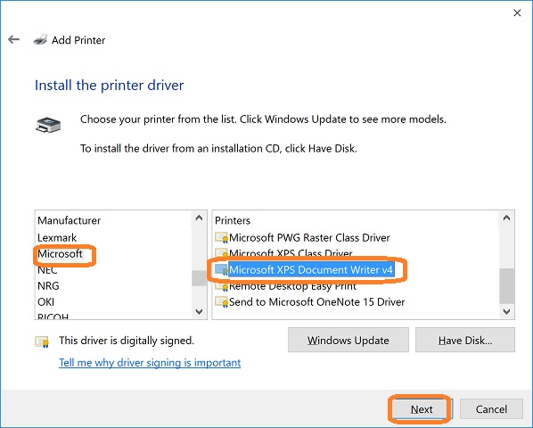difference between mp and xps printer drivers